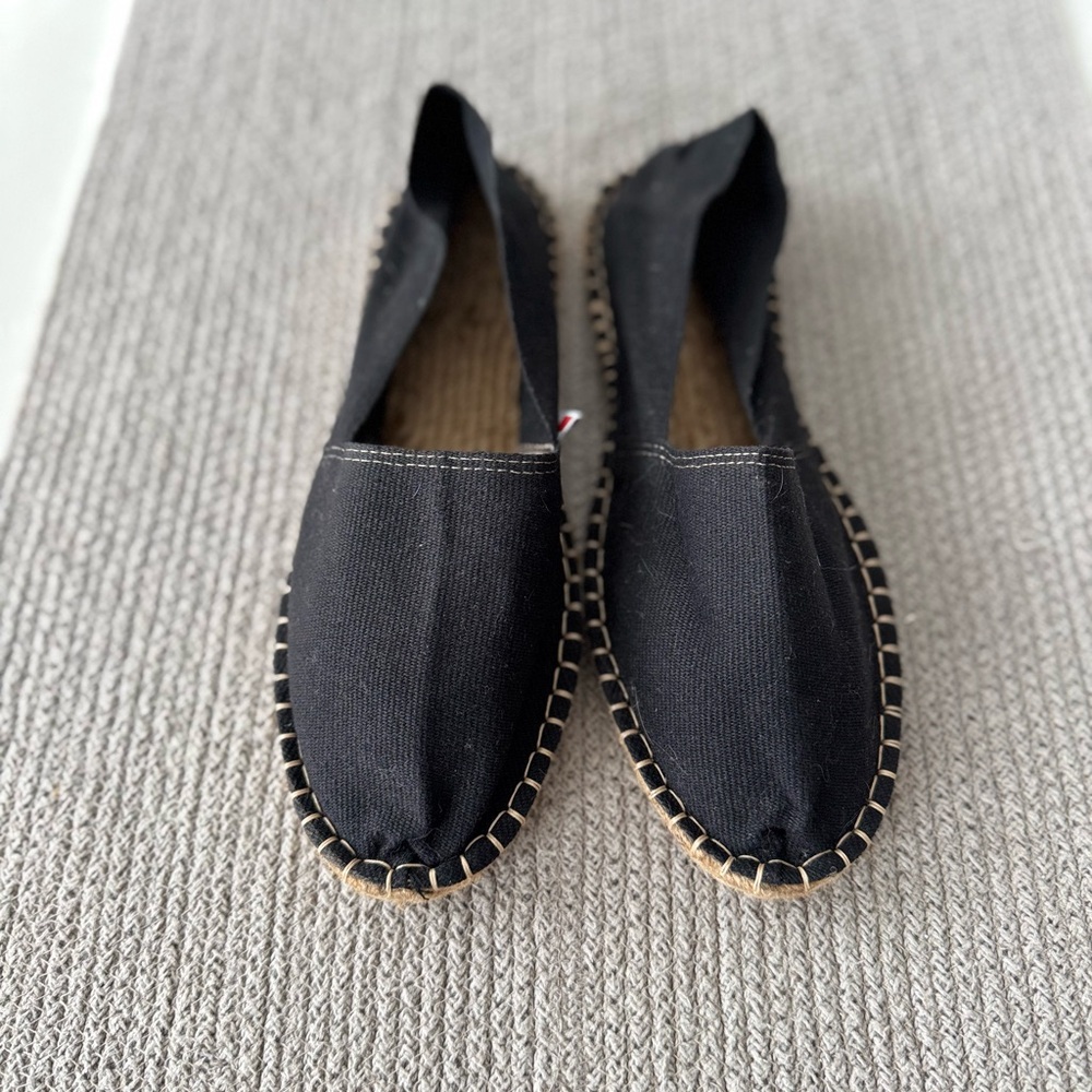 Payote Black Canvas Espadrilles Made in France Size 41
